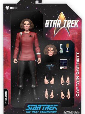 Star Trek Captain Garrett 1/10 Action Figure EUC